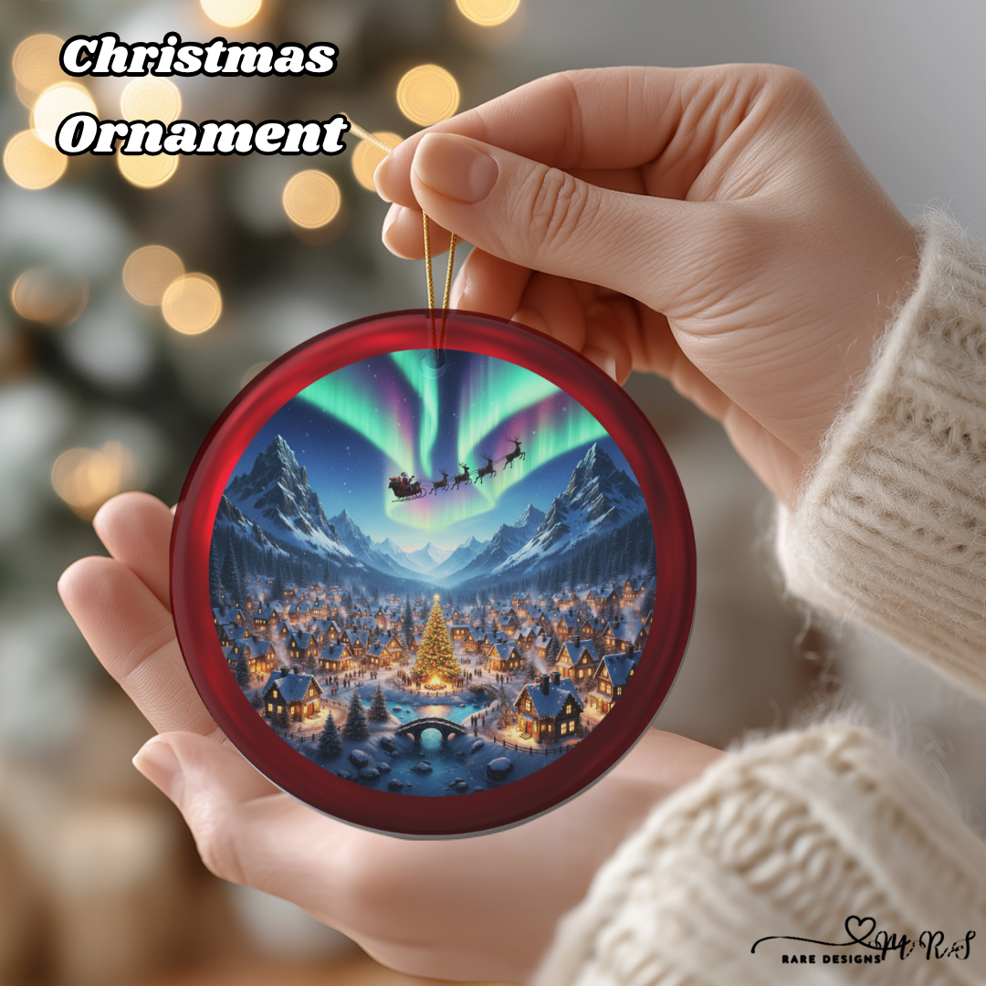 Aurora Christmas Village Ornament Set