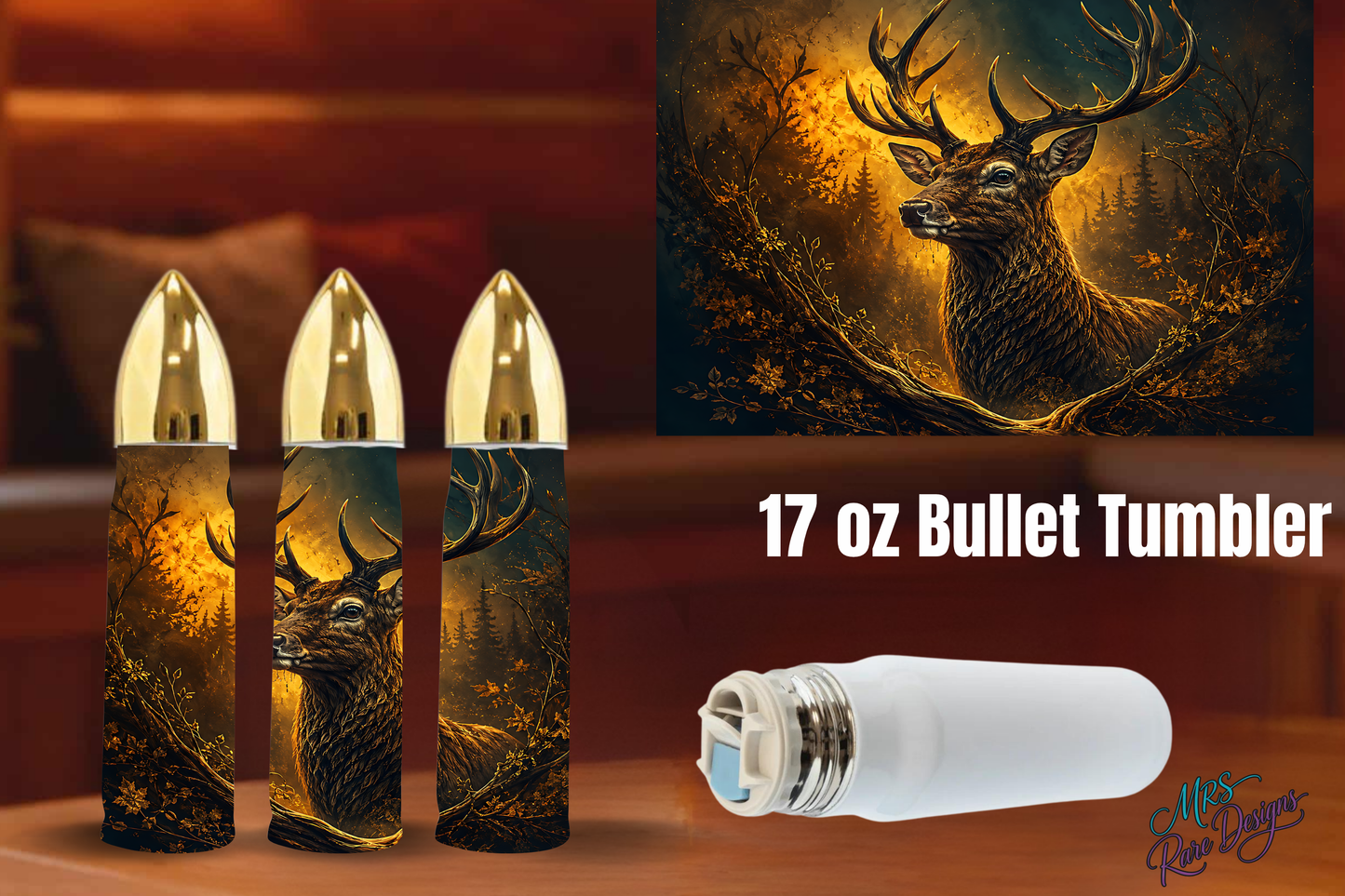 Golden Buck Edition: 17 oz Bullet Tumbler