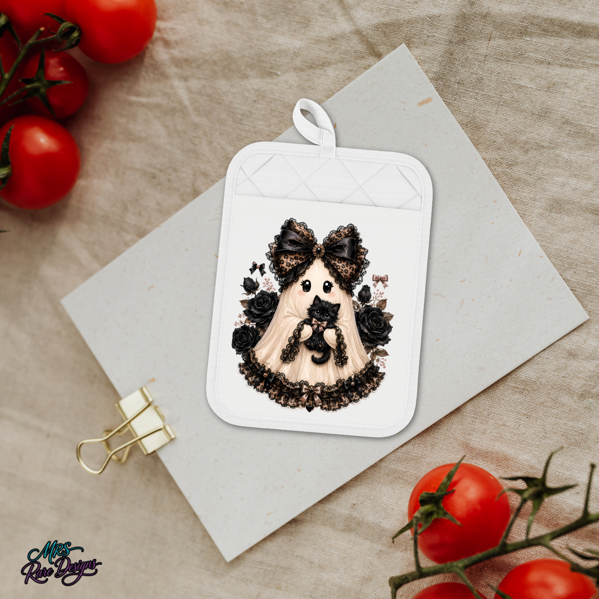 🖤 "Handy Haunt" Pocket Oven Mitt