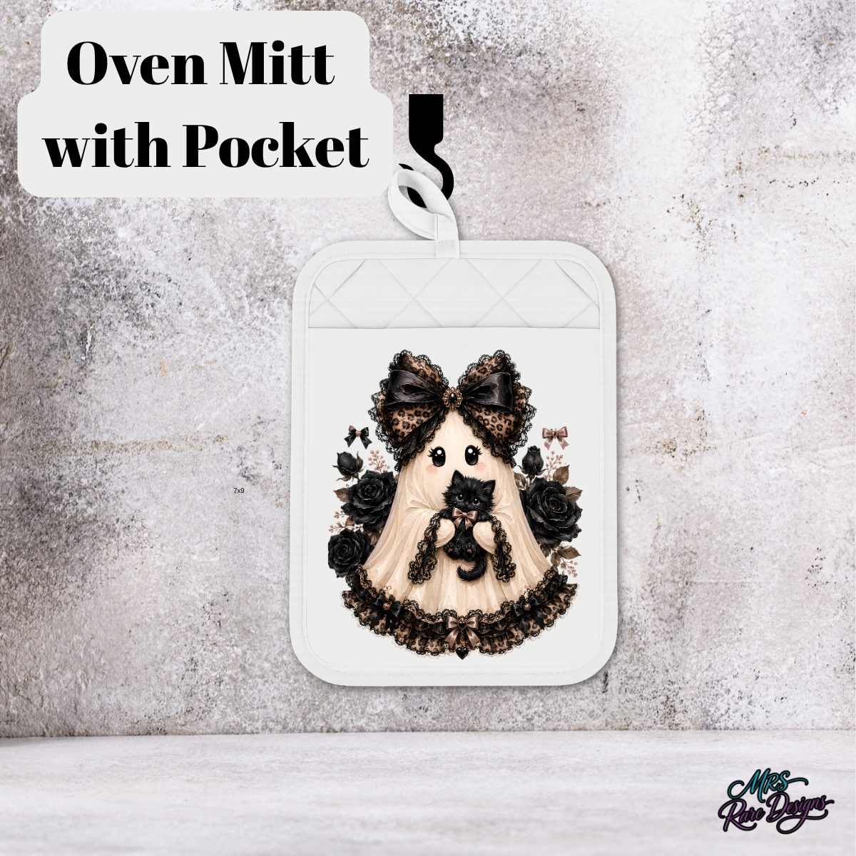 🖤 "Handy Haunt" Pocket Oven Mitt