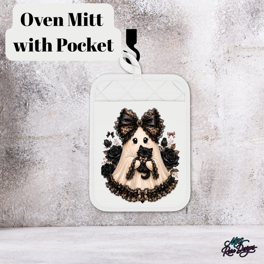 🖤 "Handy Haunt" Pocket Oven Mitt