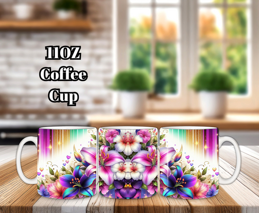 Bloom Burst Coffee Cup – 11oz