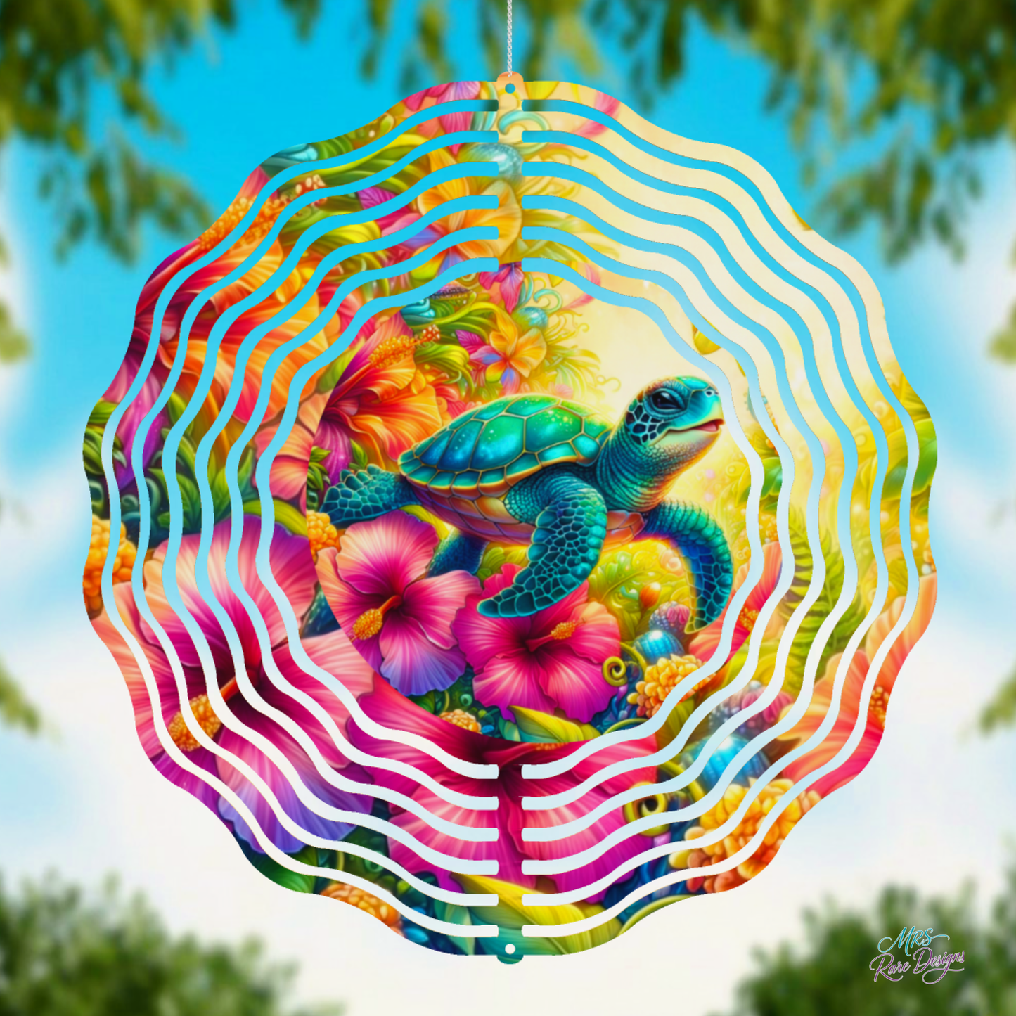 "Jeweled Tide" 8" 3D Wind Spinner