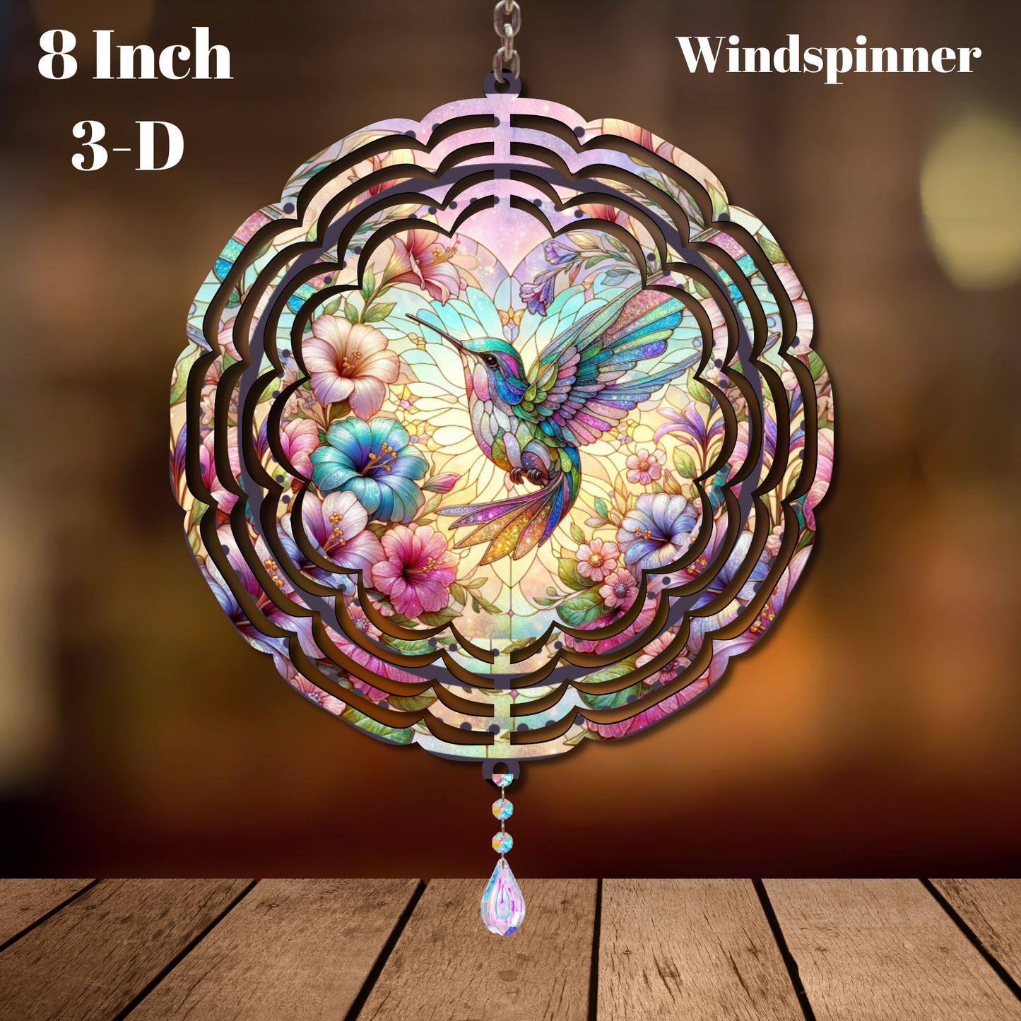 Enchanted Garden Hummingbird 3-D Wind Spinners