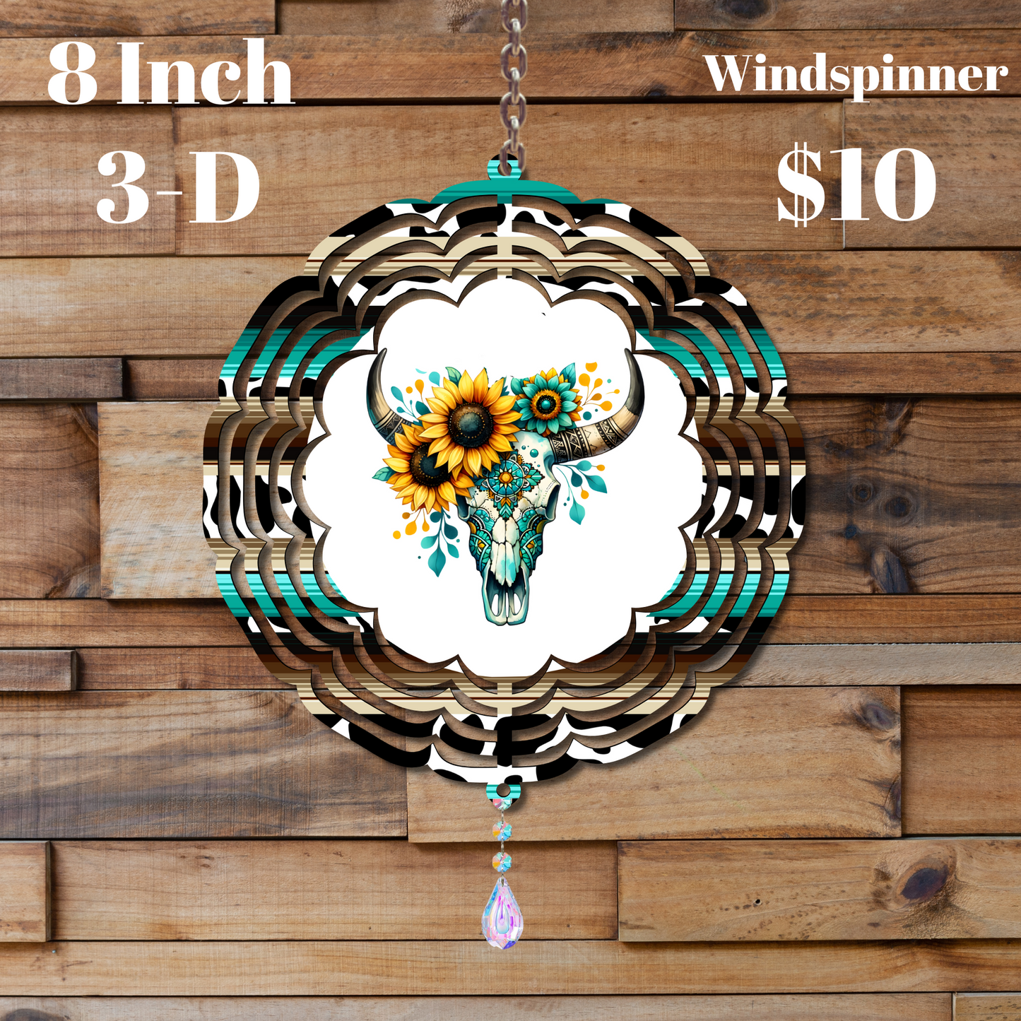Sunflower Serenity 3D Wind Spinner