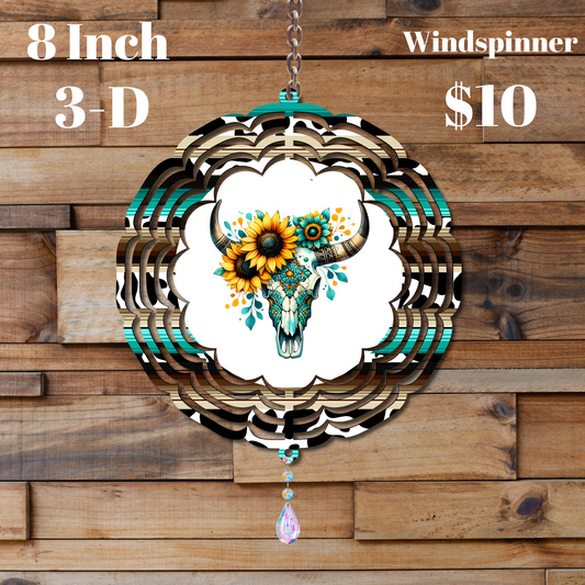 Sunflower Serenity 3D Wind Spinner