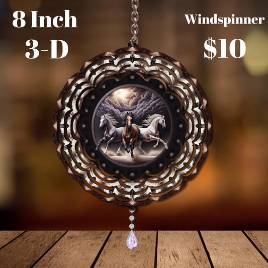 Majestic Gallop 3D Wind Spinner