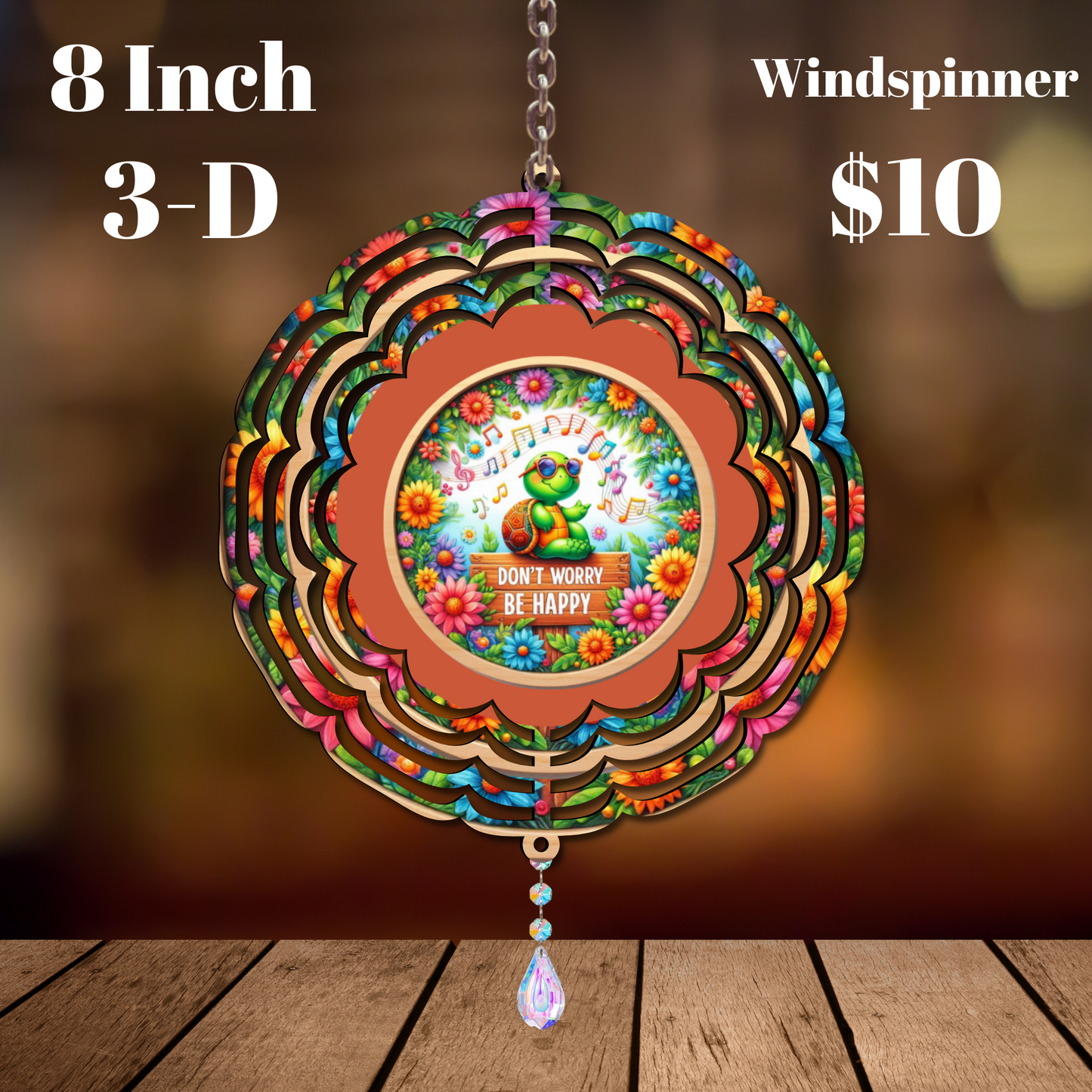 Harmony Frog 3-D Windspinner Collection