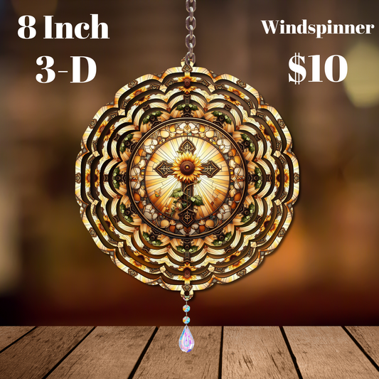 Radiant Mandala Windspinner