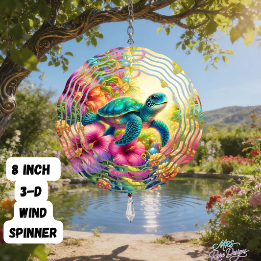 "Jeweled Tide" 8" 3D Wind Spinner