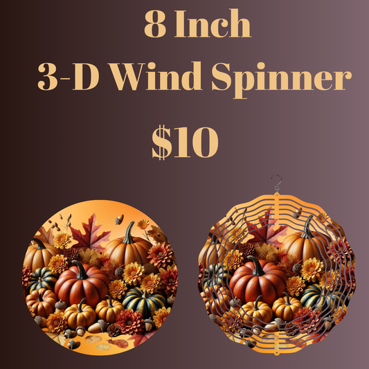 Autumn Elegance 3-D Wind Spinner