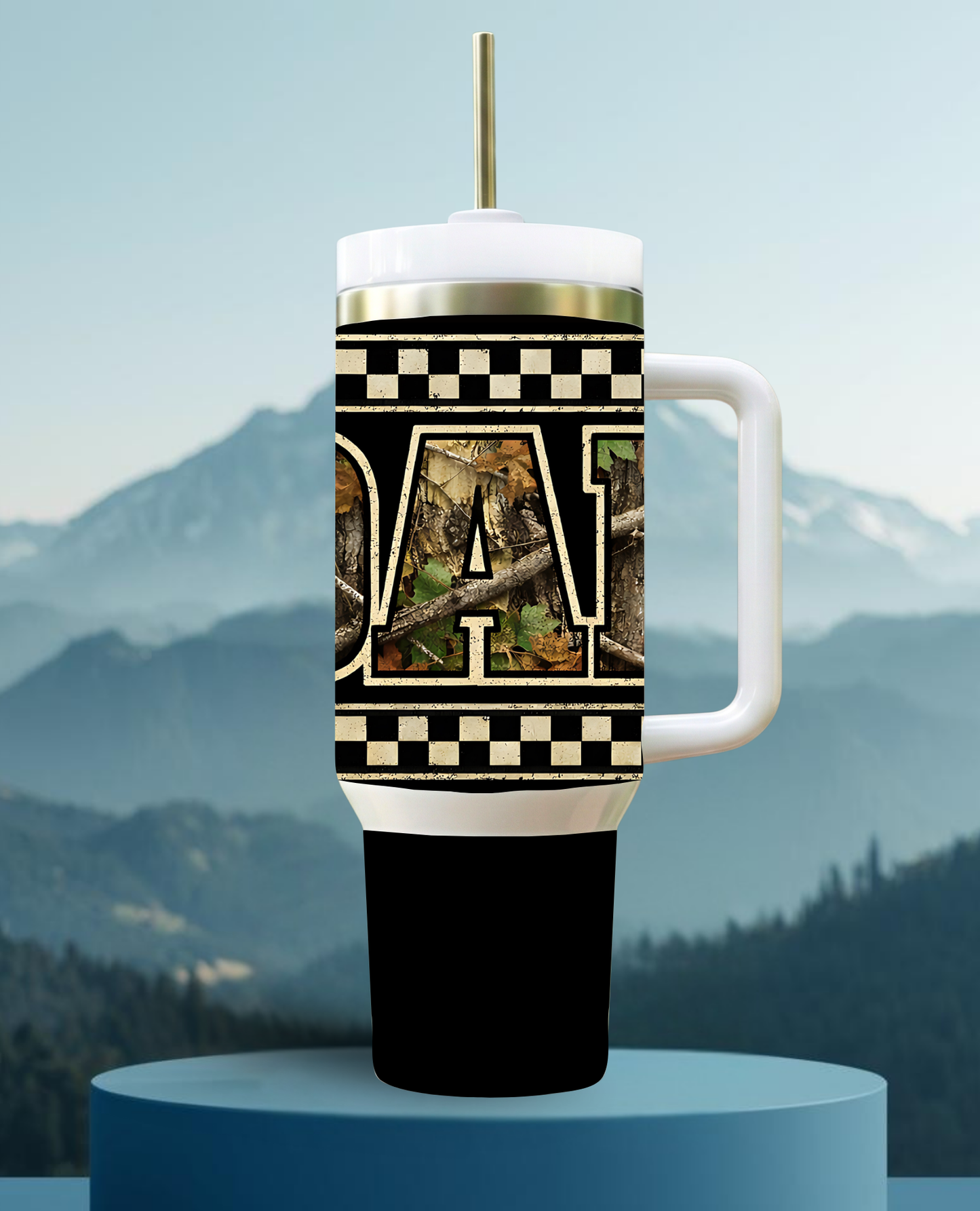 Camo Dad Command Cup — 30 OZ Insulated Stainless Steel Tumbler