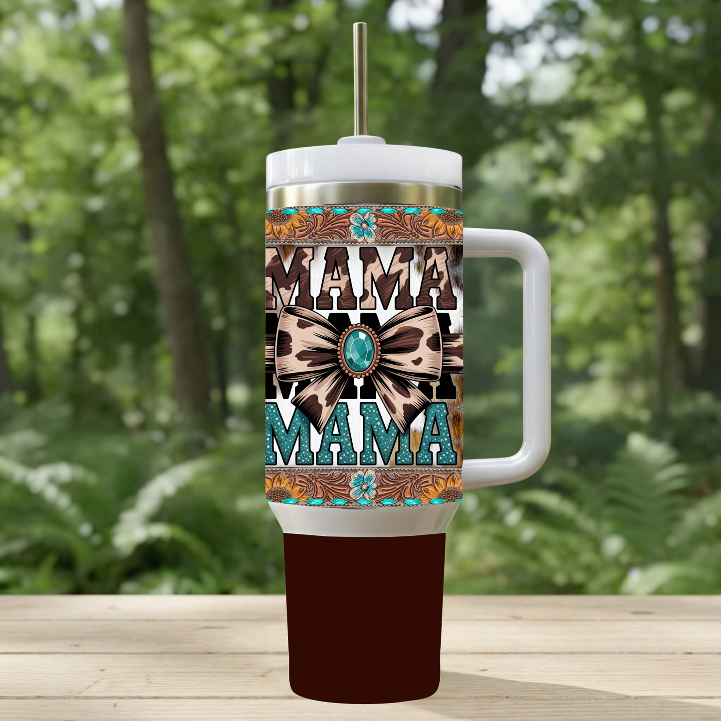 The Double Down Mama Tumbler — 30 oz Double Wall Insulated Stainless Steel