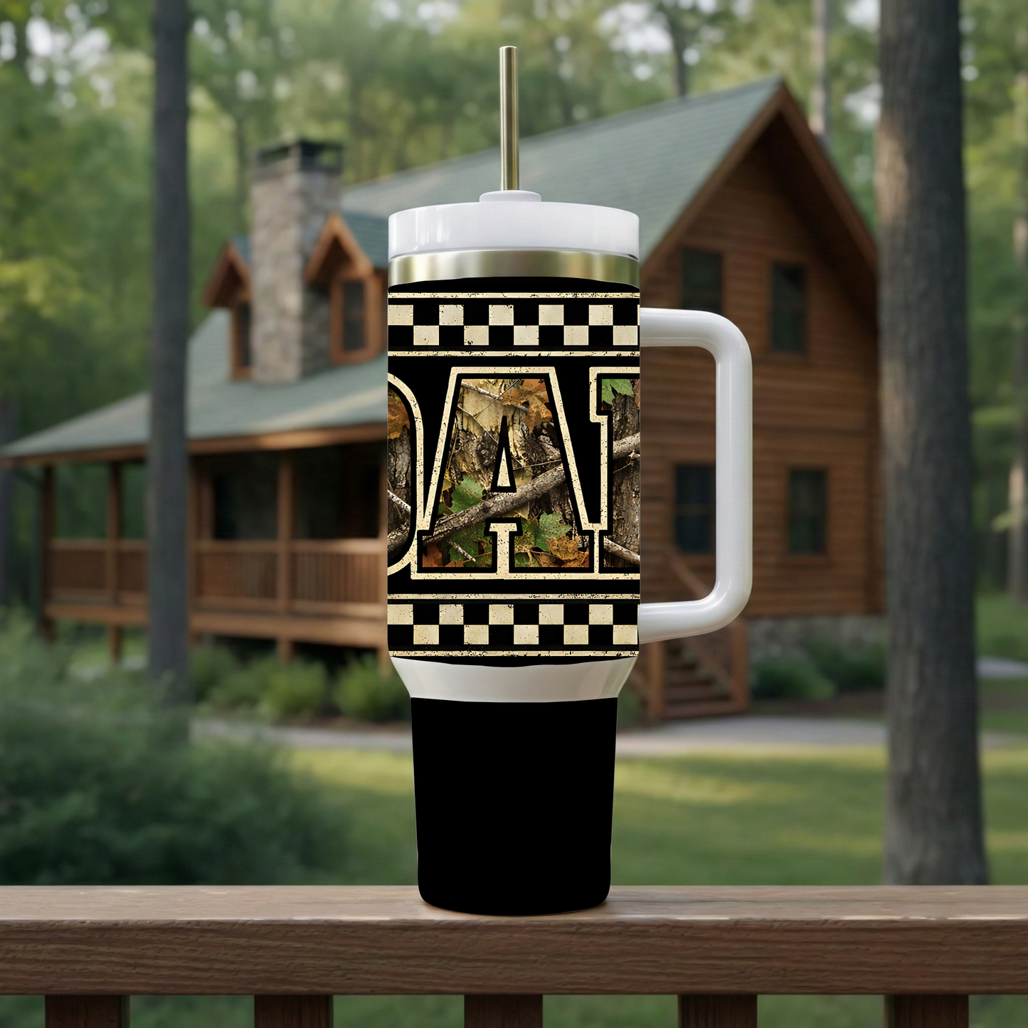 Camo Dad Command Cup — 30 OZ Insulated Stainless Steel Tumbler