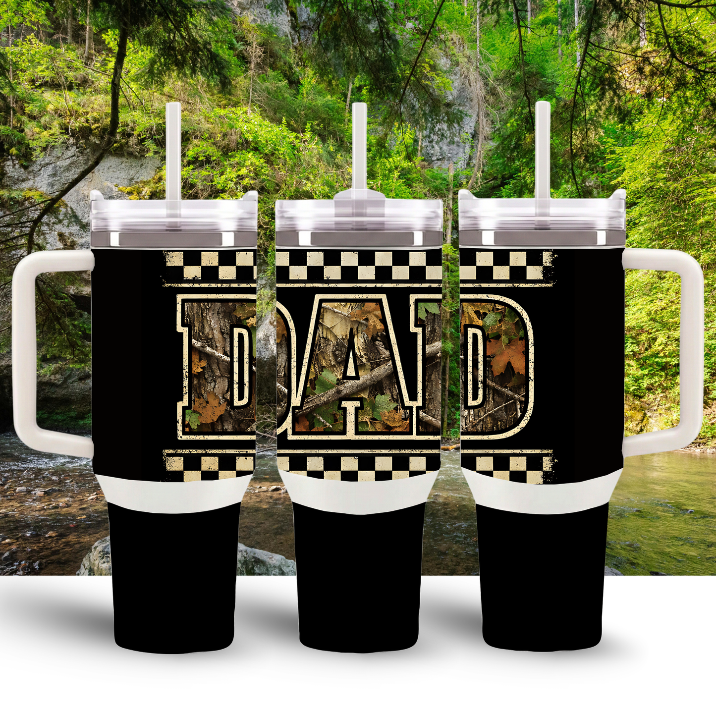 Camo Dad Command Cup — 30 OZ Insulated Stainless Steel Tumbler