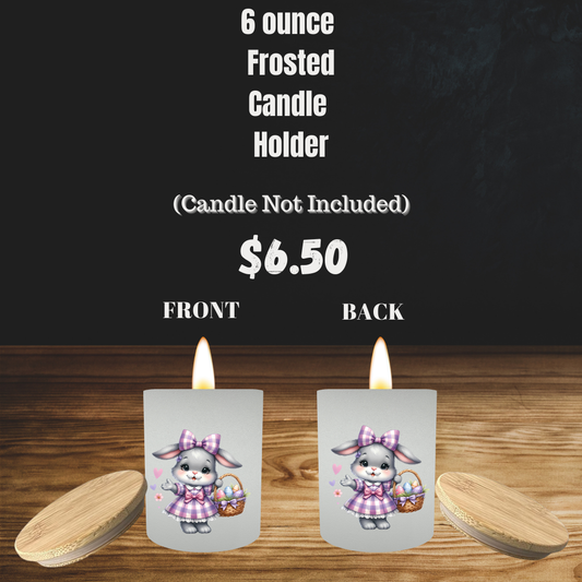 Bunny Bliss Frosted Candle Holders