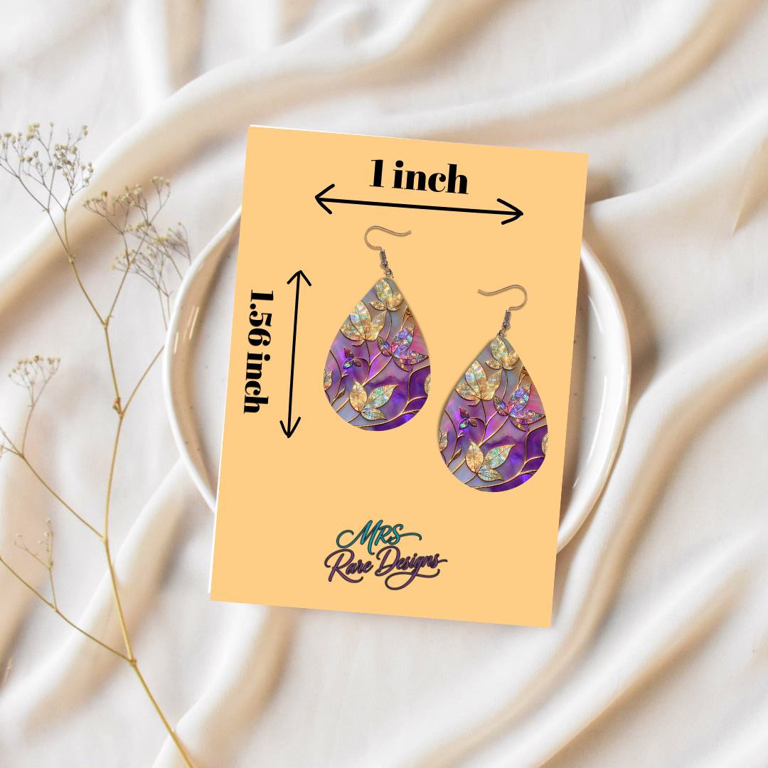 Iridescent Bloom Teardrop Earrings Collection