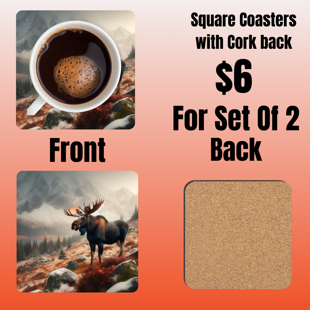 Majestic Wilderness Coasters Set