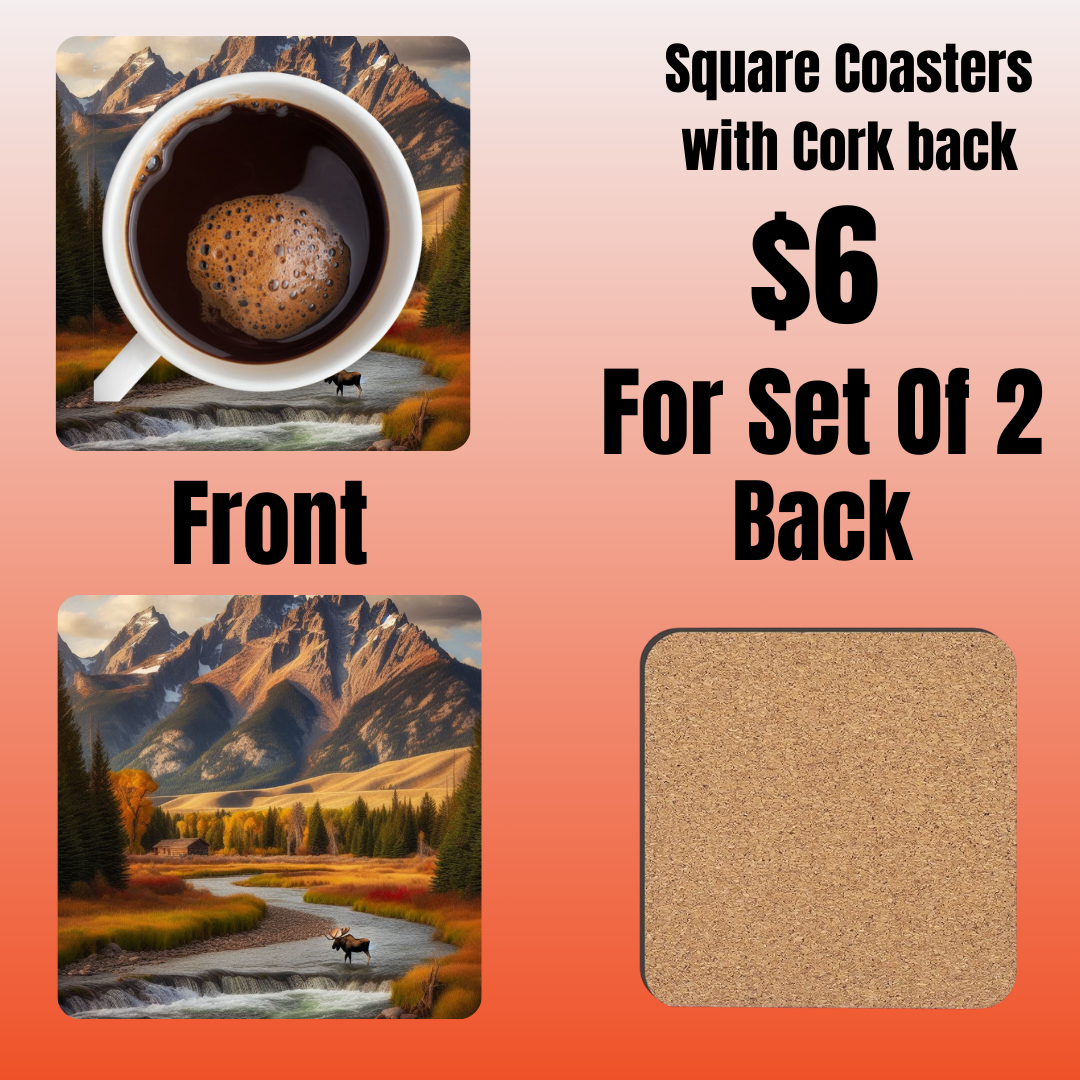 Majestic Wilderness Coasters Set