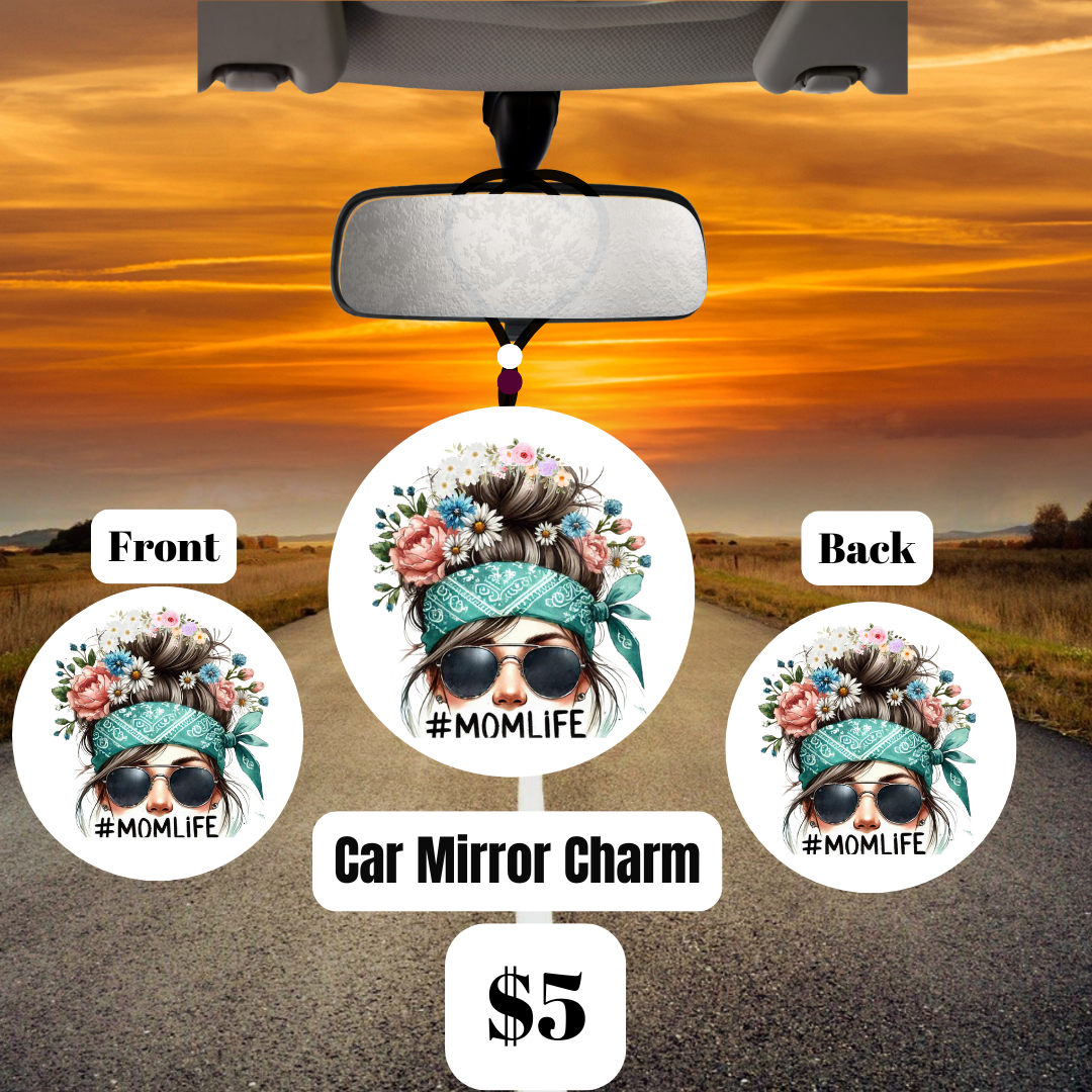 Mom Mode Motif Mirror Charms