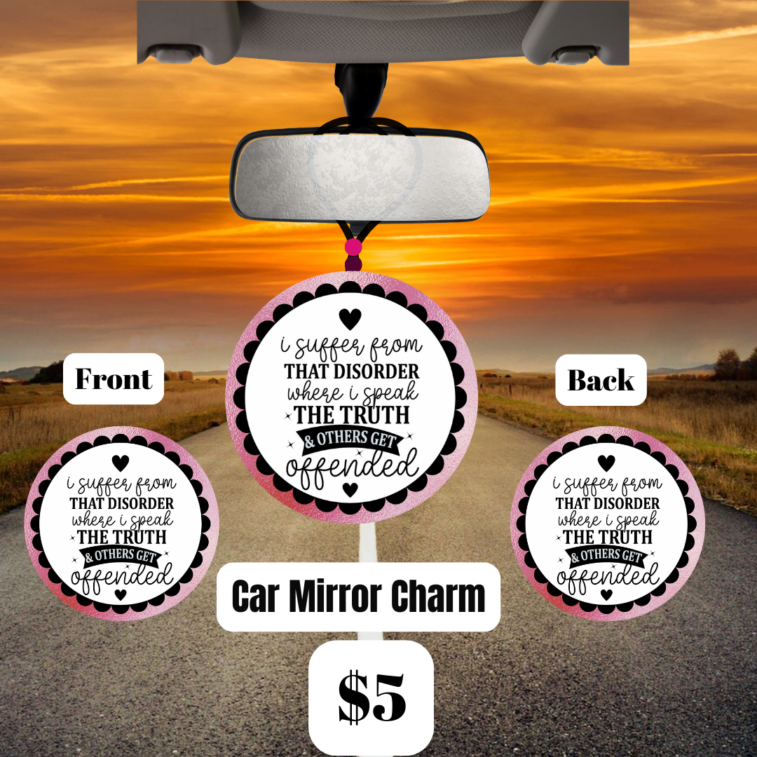 Charmingly Cheeky Car Mirror Charms