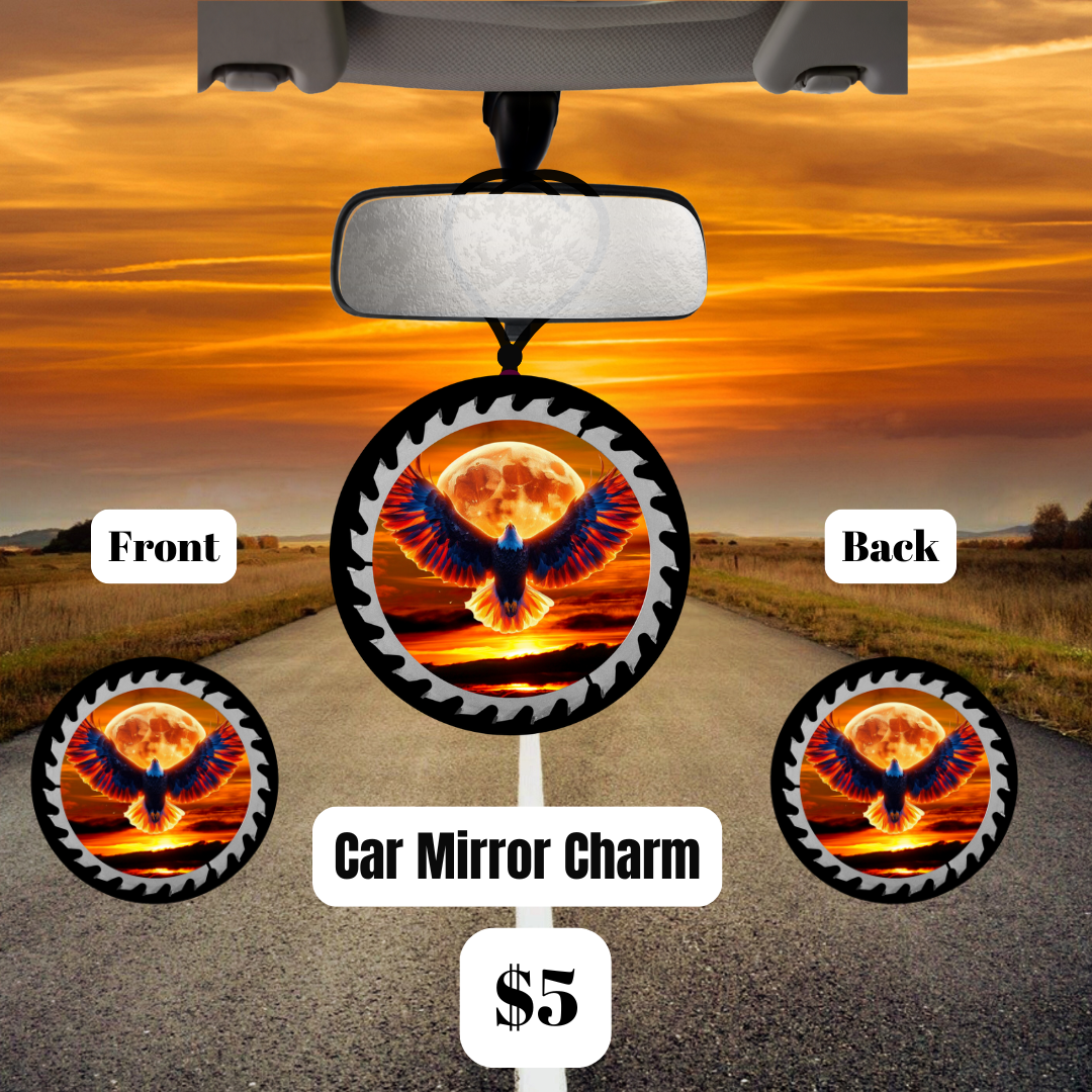 Spirit of Freedom Eagle Car Mirror Charm