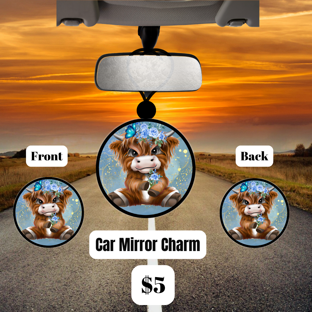 Highland Blossom Car Mirror Charms Collection