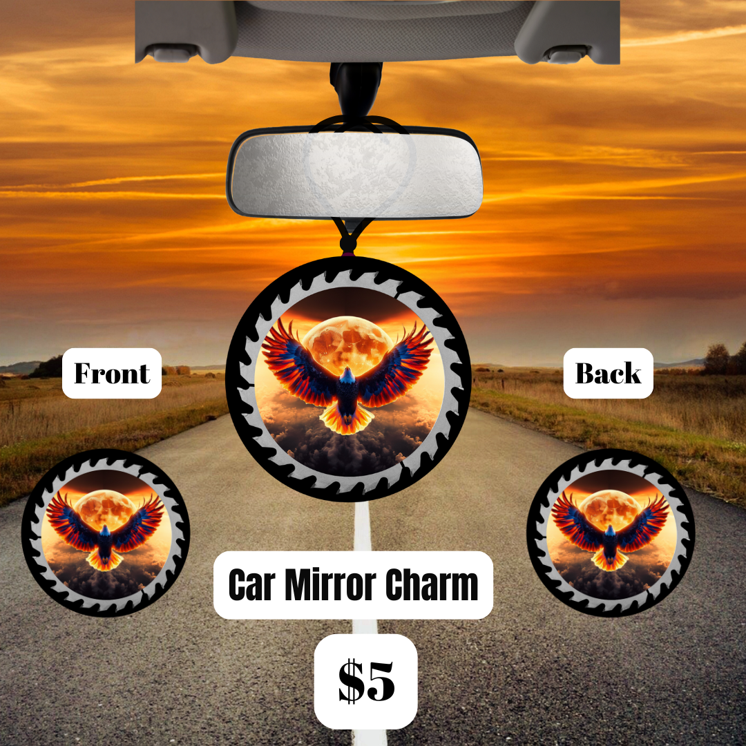 Spirit of Freedom Eagle Car Mirror Charm