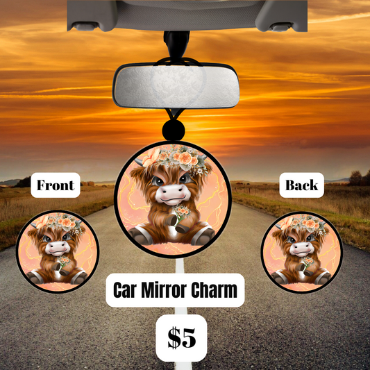 Highland Blossom Car Mirror Charms Collection