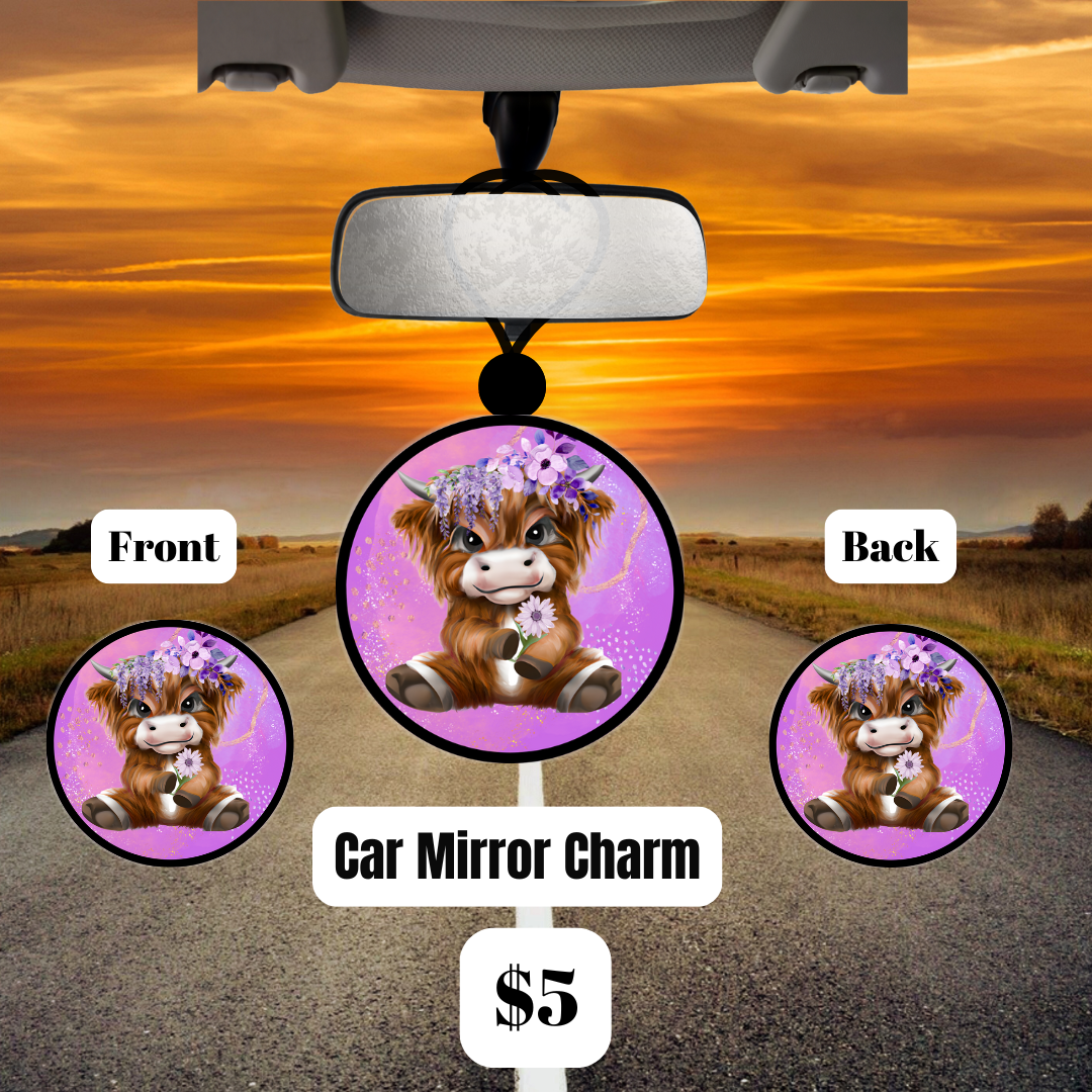 Highland Blossom Car Mirror Charms Collection