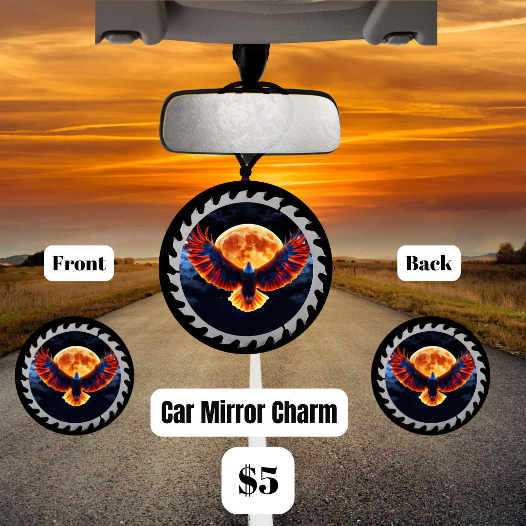 Spirit of Freedom Eagle Car Mirror Charm