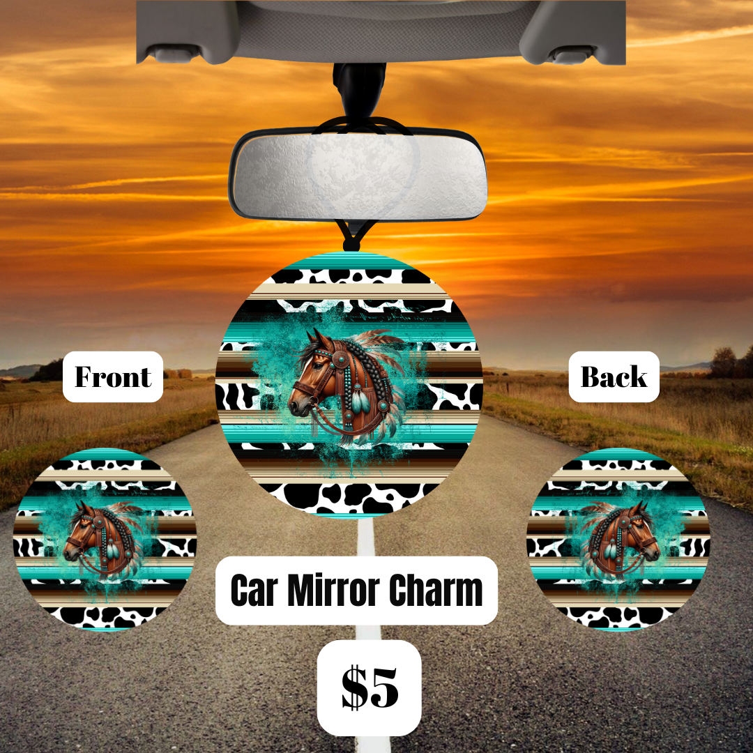 Country Elegance Car Mirror Charms