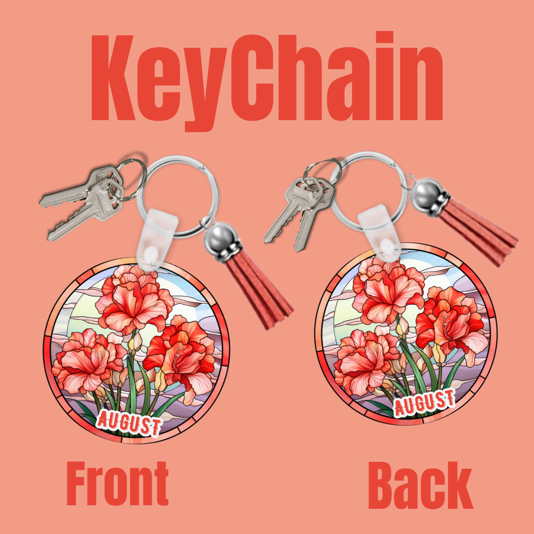 Blooms of the Month – Birth Flower Keychain Collection