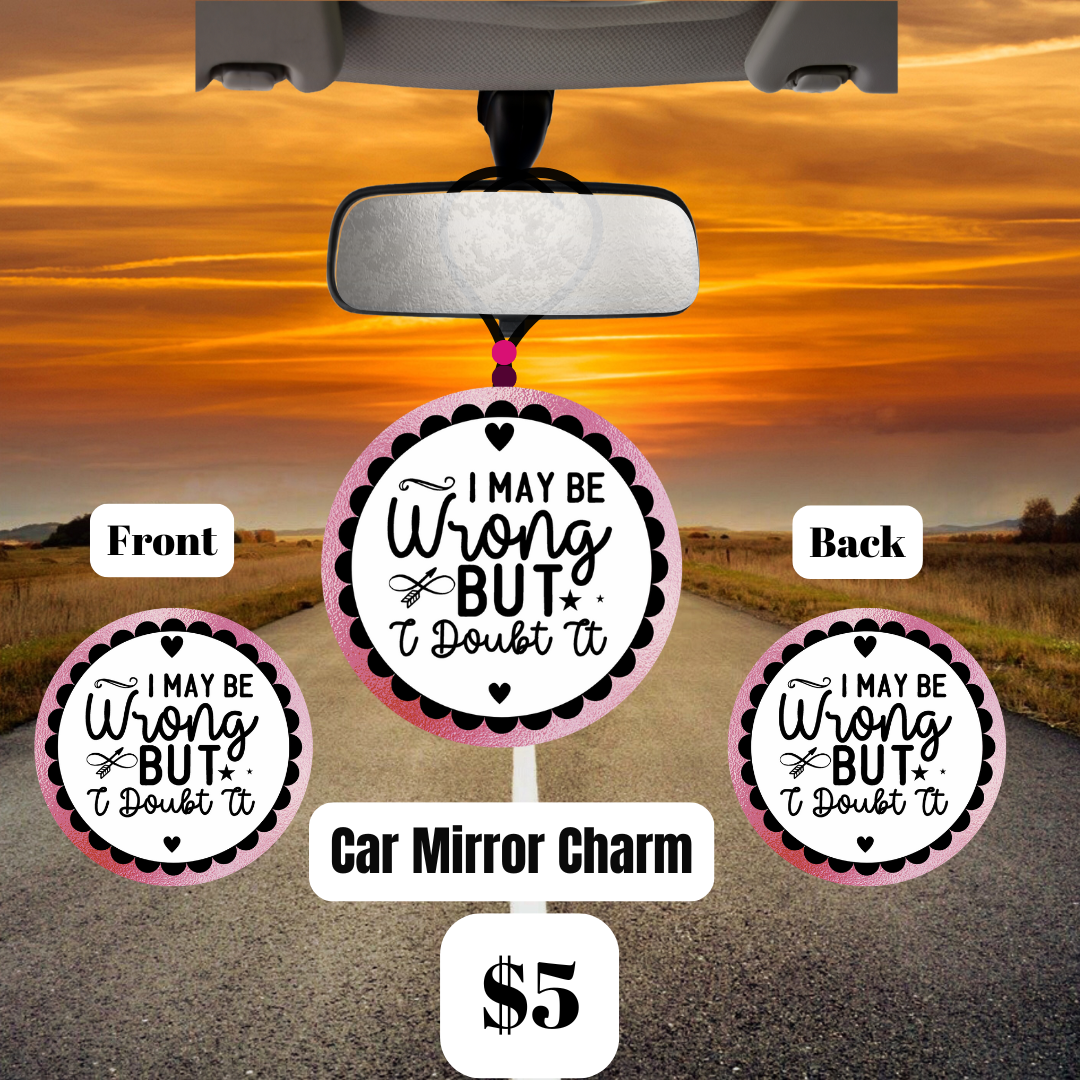 Charmingly Cheeky Car Mirror Charms