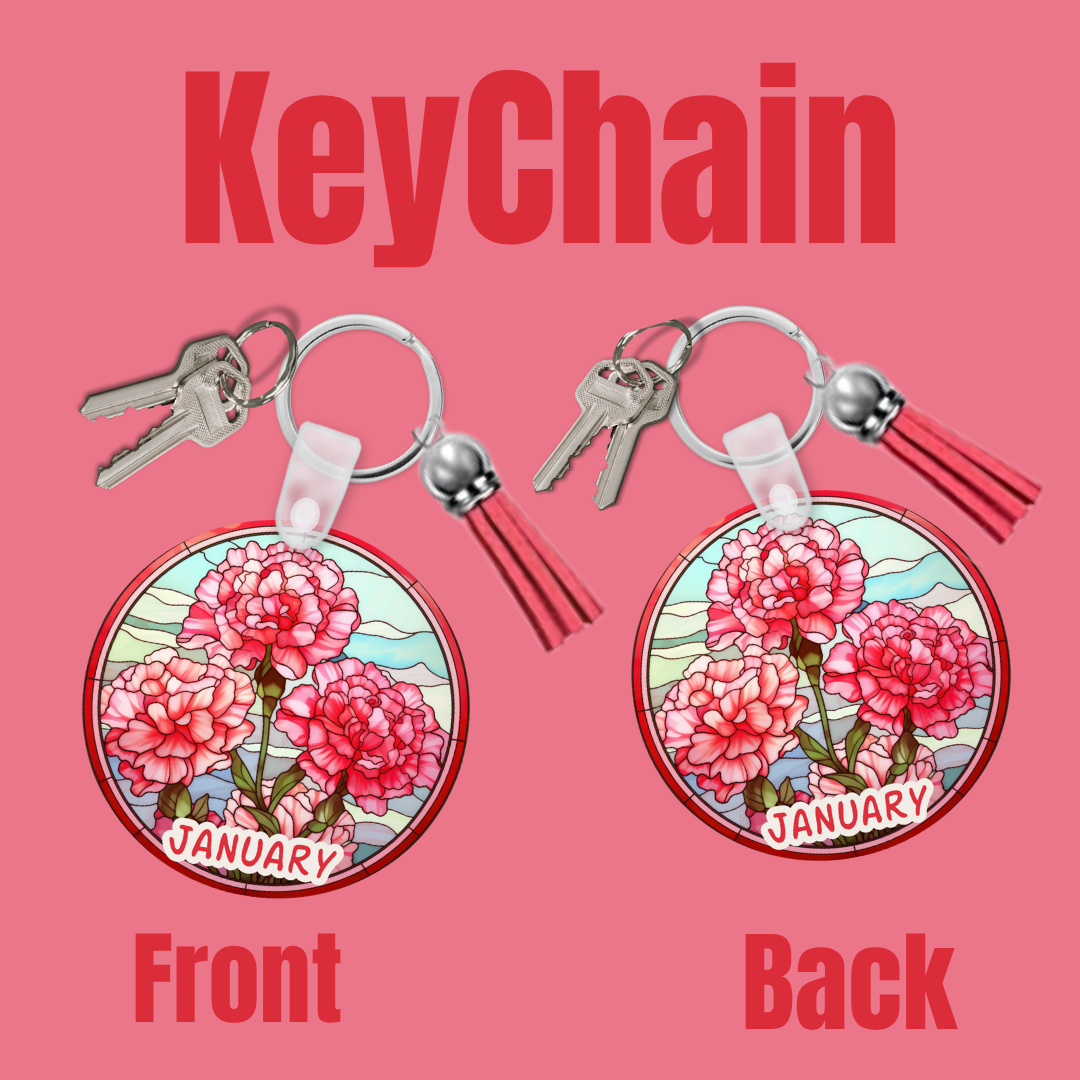 Blooms of the Month – Birth Flower Keychain Collection