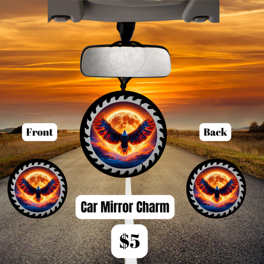 Spirit of Freedom Eagle Car Mirror Charm