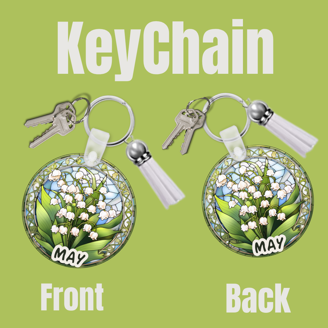 Blooms of the Month – Birth Flower Keychain Collection
