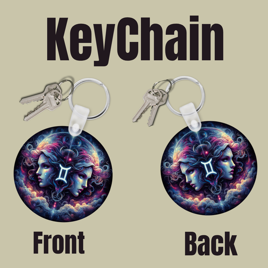 Cosmic Goddess Zodiac Keychain Collection