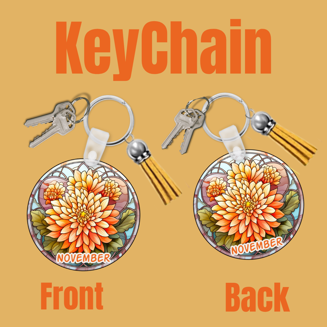 Blooms of the Month – Birth Flower Keychain Collection