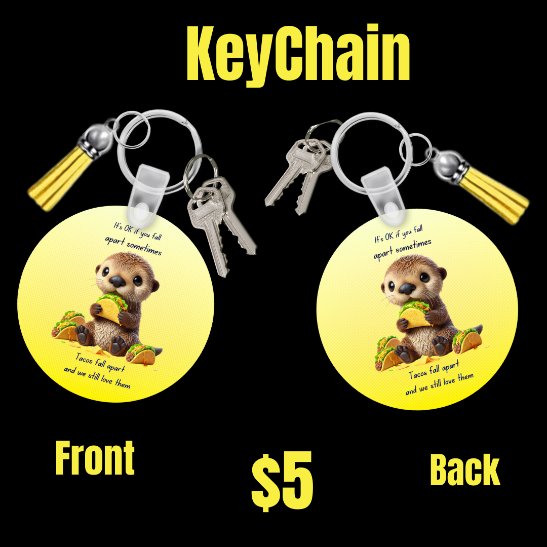 Taco Otter Comfort Keychain