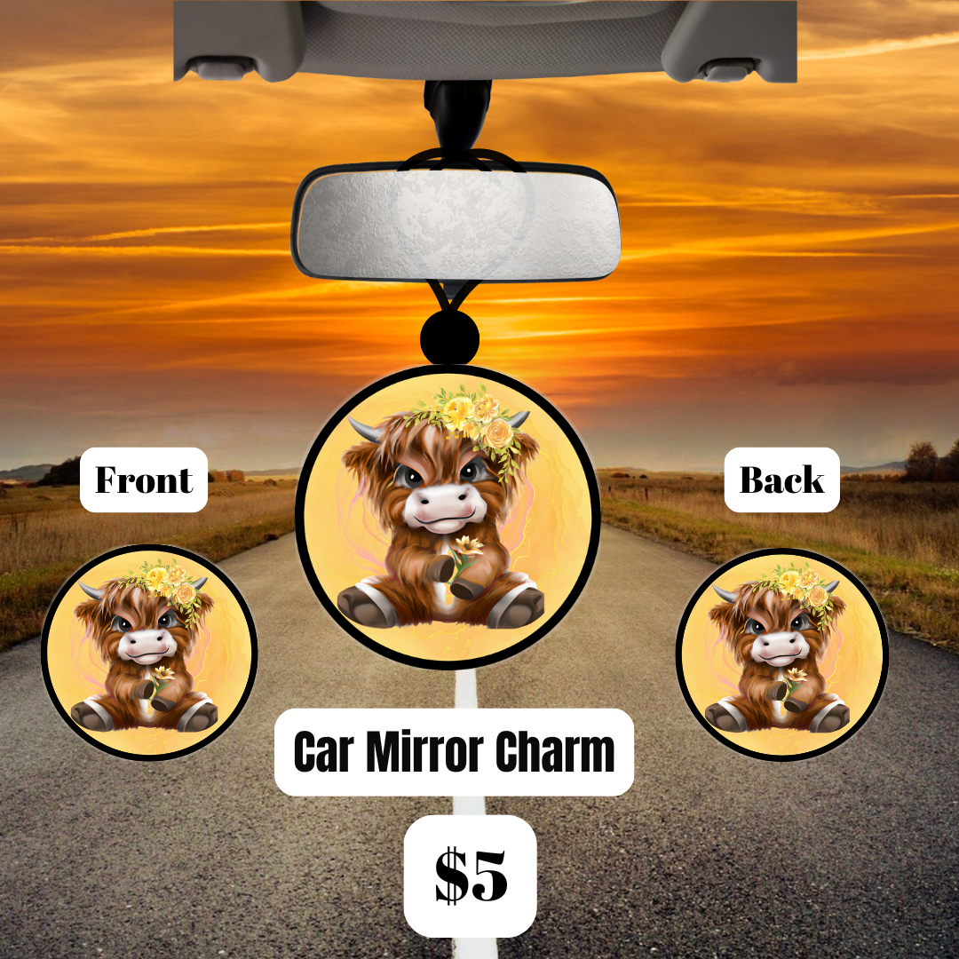 Highland Blossom Car Mirror Charms Collection