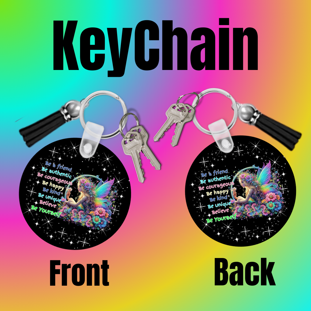 Enchanted Cosmos Fairy Keychain