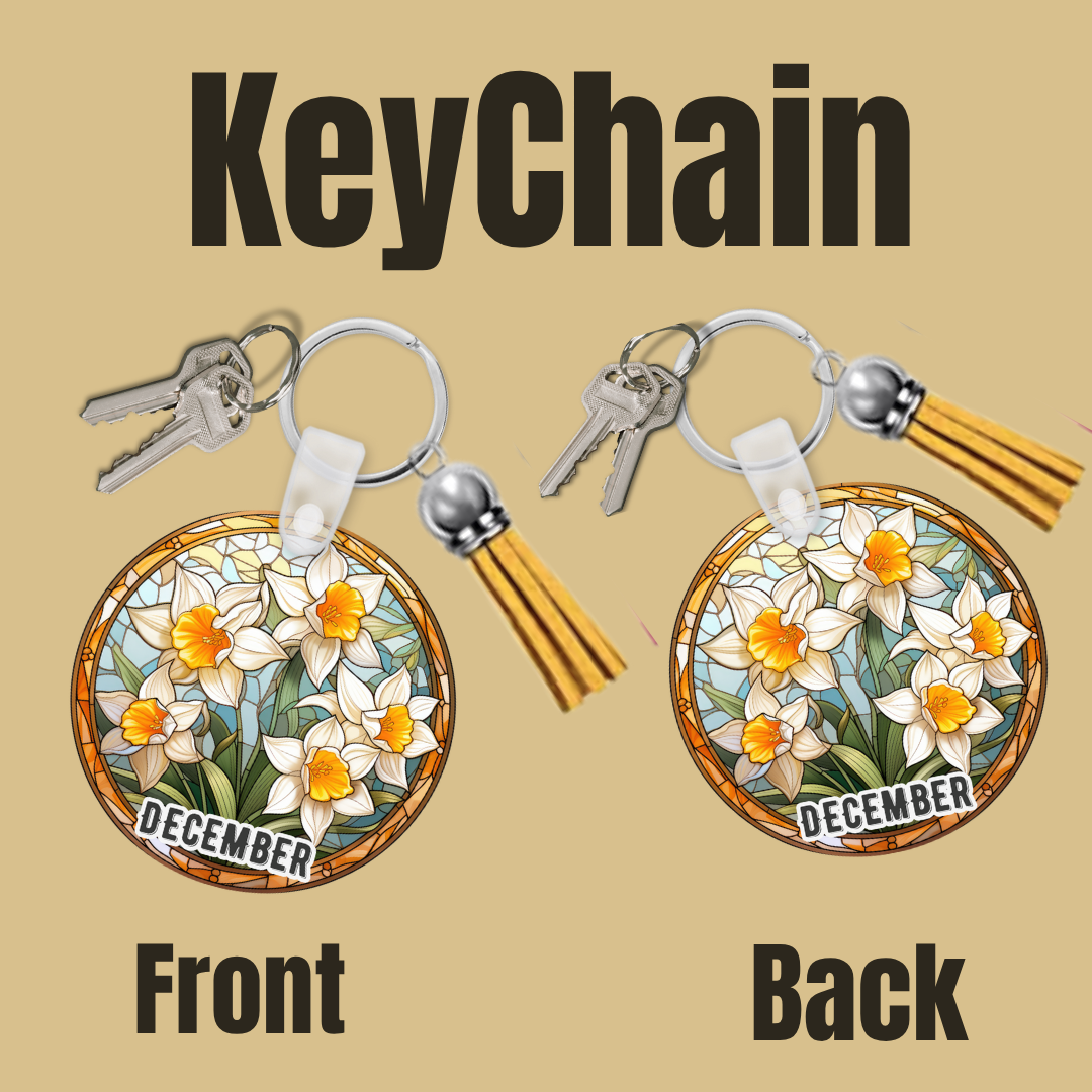 Blooms of the Month – Birth Flower Keychain Collection