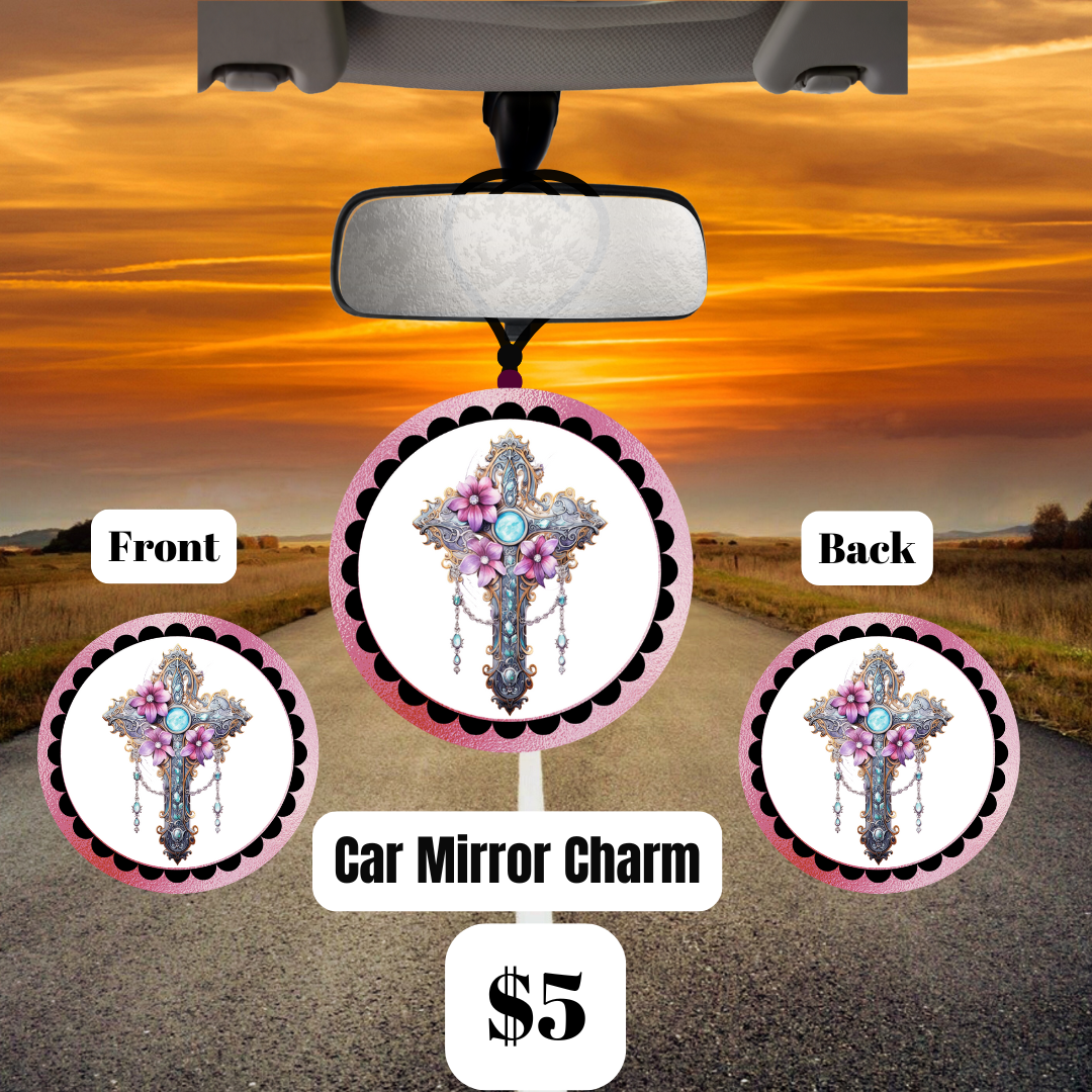 Divine Blossoms Car Mirror Charms Collection