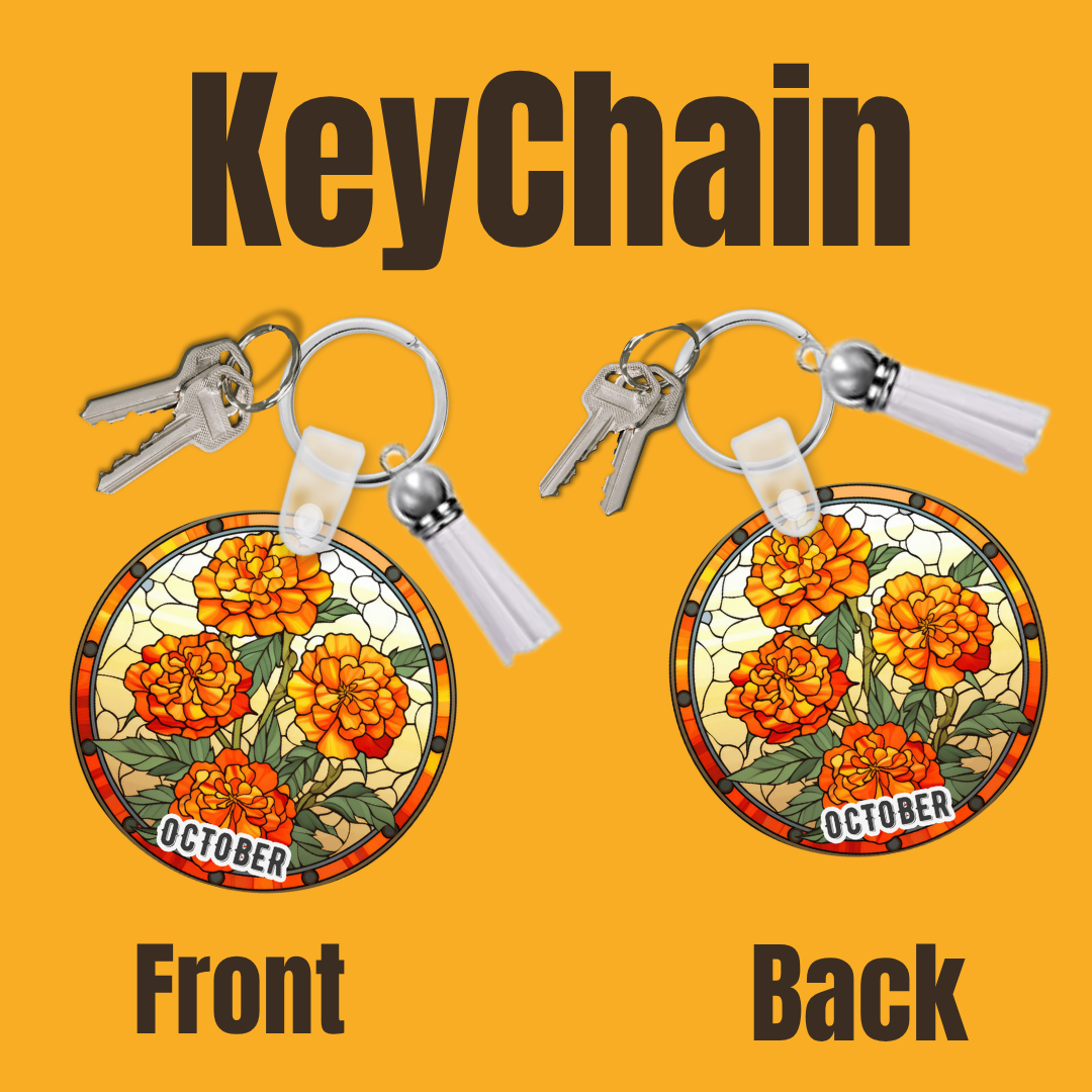Blooms of the Month – Birth Flower Keychain Collection