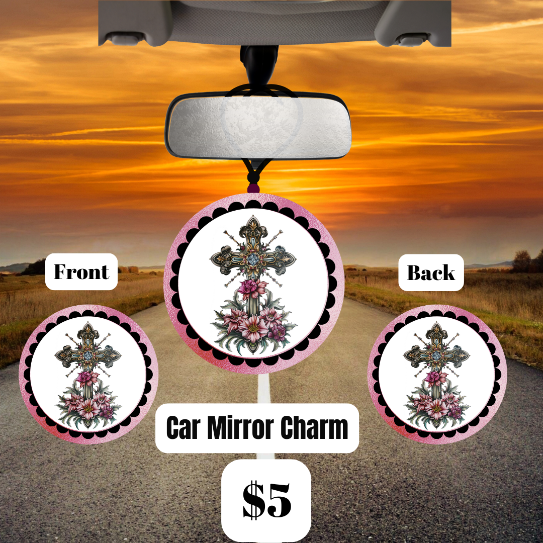 Divine Blossoms Car Mirror Charms Collection