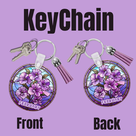 Blooms of the Month – Birth Flower Keychain Collection