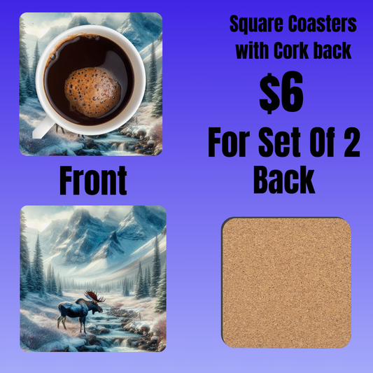 Majestic Wilderness Coasters Set