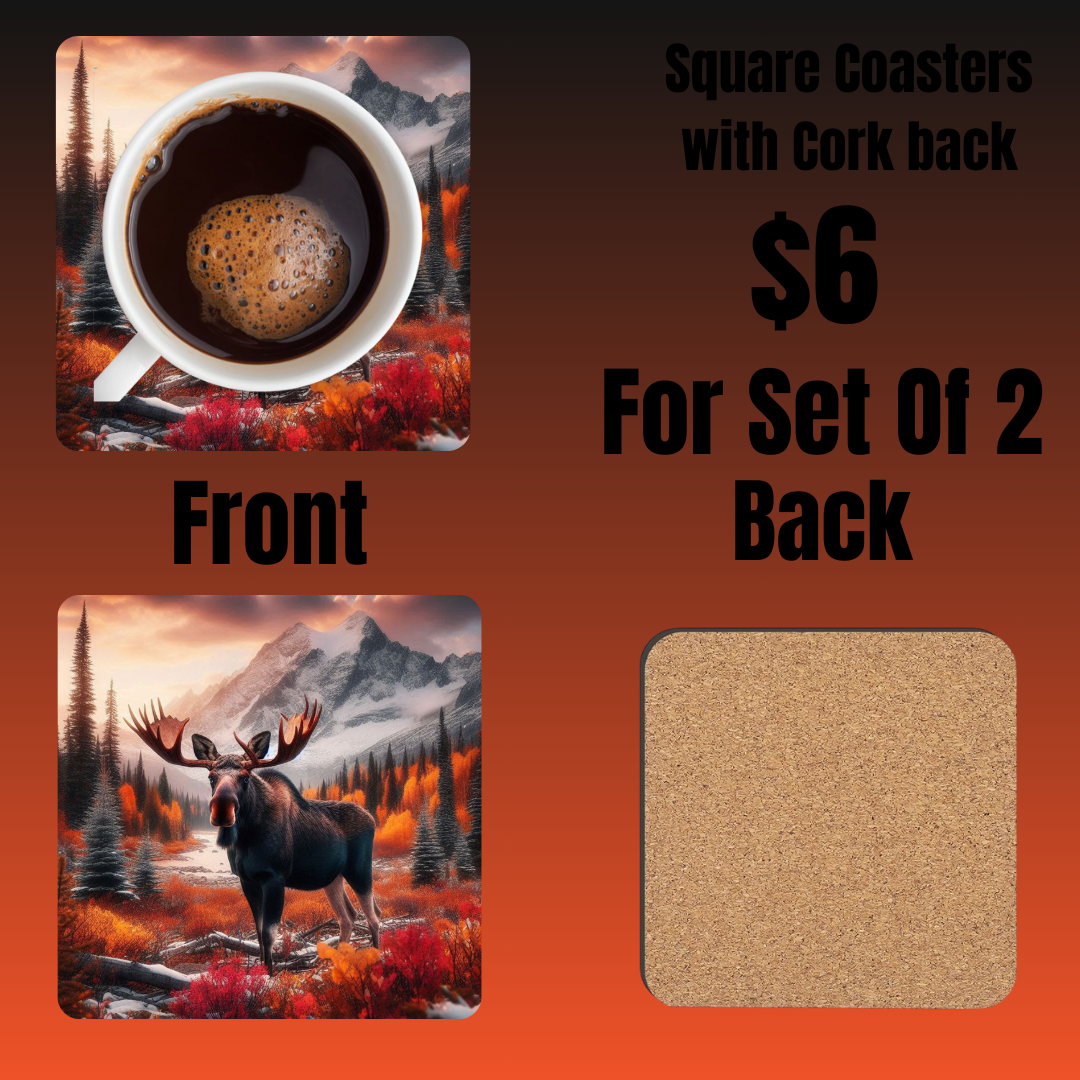 Majestic Wilderness Coasters Set