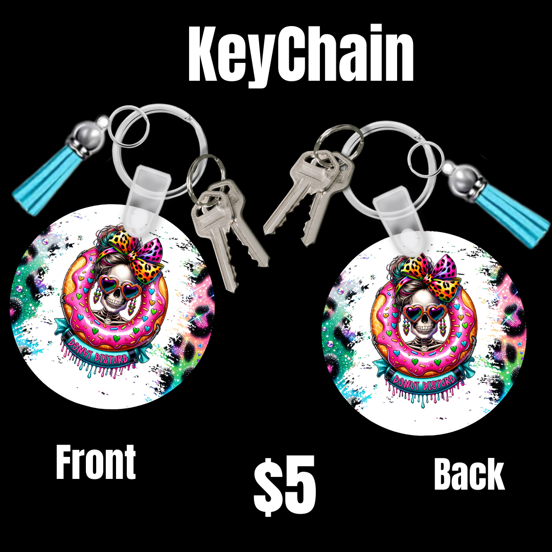 Vibrant Skeleton Keychain Collection